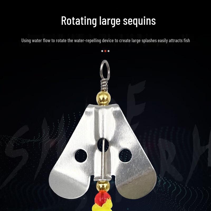 Oeny 6.25g Rotating Sequin Weedless Frog Fishing Lure