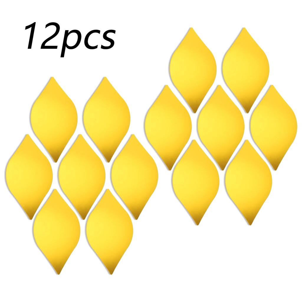 3D Stickers Wall Decal Background Wall 12PCS Gold Home Decor Self-adhesive Silver Waterproof DIY Home Wall Stickers