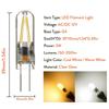 10PCS Mini G4 Led Light Bulbs 3W AC/DC 12V Filament Bulb Glass Lamps Cool Warm White Lamp Cob Spotlights For Living Room