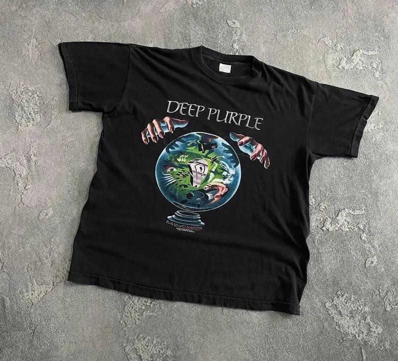Deep Purple Slaves and Masters 1990 Welttournee Band T-Shirt Kurzarm Alle Größen