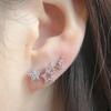 RSAMD 1Pair Simple Stylish Star Women Earring Shiny Exquisite Versatile Female Earrijo-Gold-