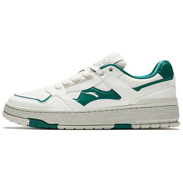 Anta Weifeng Men Low Top Skate Shoes White Green Grey 112518075-3 40