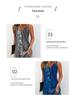 Women's Summer 2025 Slimming V-Neck Sleeveless Print Dress