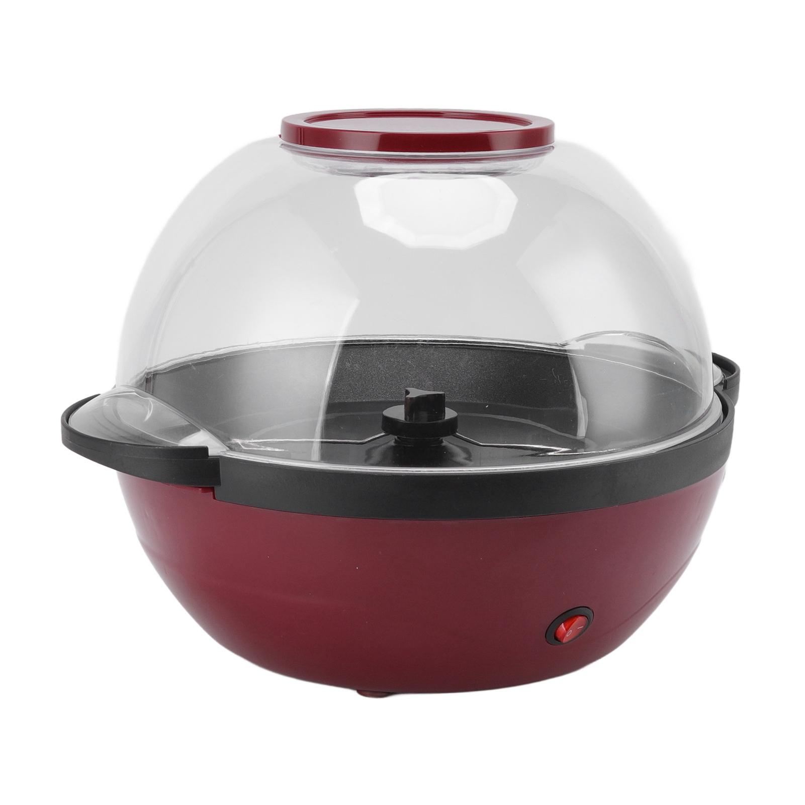 ZuiyouElectric1 Automatische Popcornmachine 850W 5L met Antiaanbaklaag en Anti-Brandwond Ontwerp voor Gezonde Zelfgemaakte Popcorn