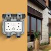 UK Plug Wall Switch Socket Dust Proof Power Socket Case Electrical Outlet  Wall Mounting