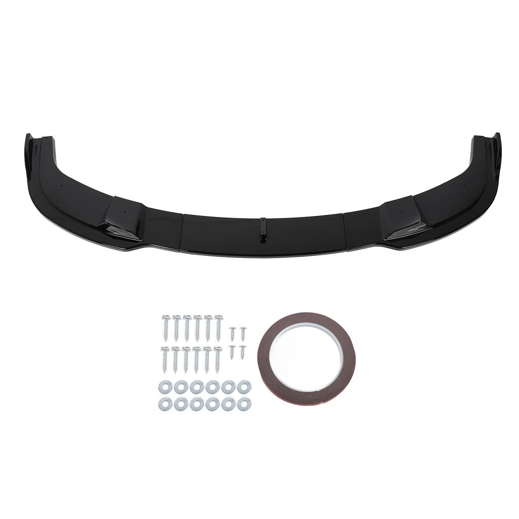 3PCS Car Front Lip Body Kit ABS Aerodynamic Sporty Look Bumper Lip Spoiler for 5 Series E60 E61 M Sport 2005 to 2010