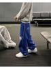 ZYLLO Y2K Casual Pants Mens Womens Harajuku Hip Hop Letter Graphics Embroidered Baggy Pants Joggers Elastic Waist Sweatpants