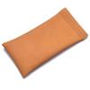 Leather Spring-Closure Sunglasses Storage Bag for Men and Women