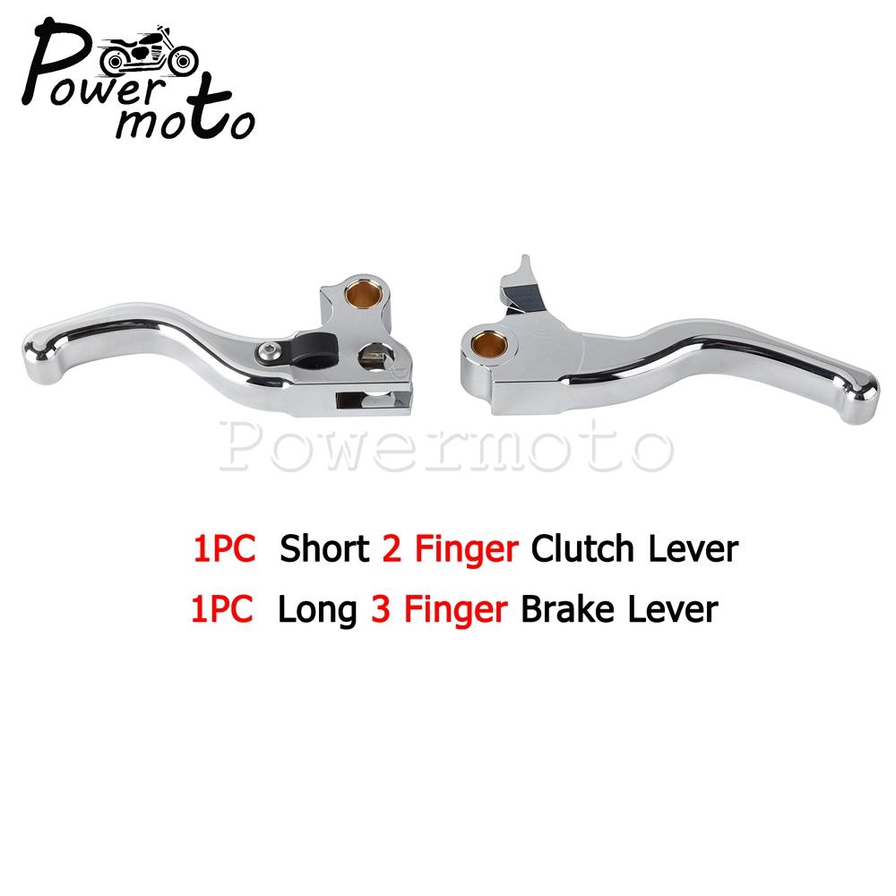 For Harley Dyna Brake Clutch 2-3 Finger Handle Levers Fits Wide Glide CVO SE Street Bob Low Rider Fat Bob Super Glide 1996-2017