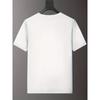 European sizes Men'S Summer Casual T-Shirt with Bold Black Star & Crescent Moon Print - Short Sleeve, Round Neck, Lightweight Polyester Blend
