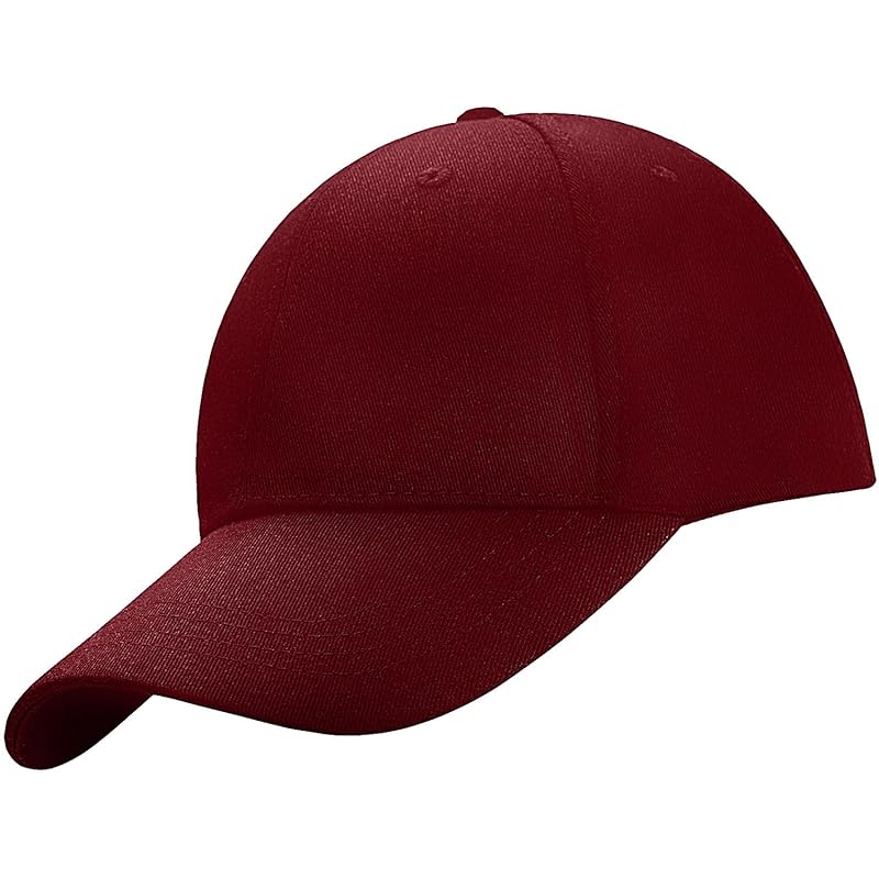 

[IkucheL] cap men s ladies deep type hat Plain color unisex big size UV cut cotton (Bordeaux)