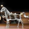 Horse Shaped Wine Decanter 1000ml Glass Zodiac Horse Wine Bottle with Silicone Stopper Wine Whiskey