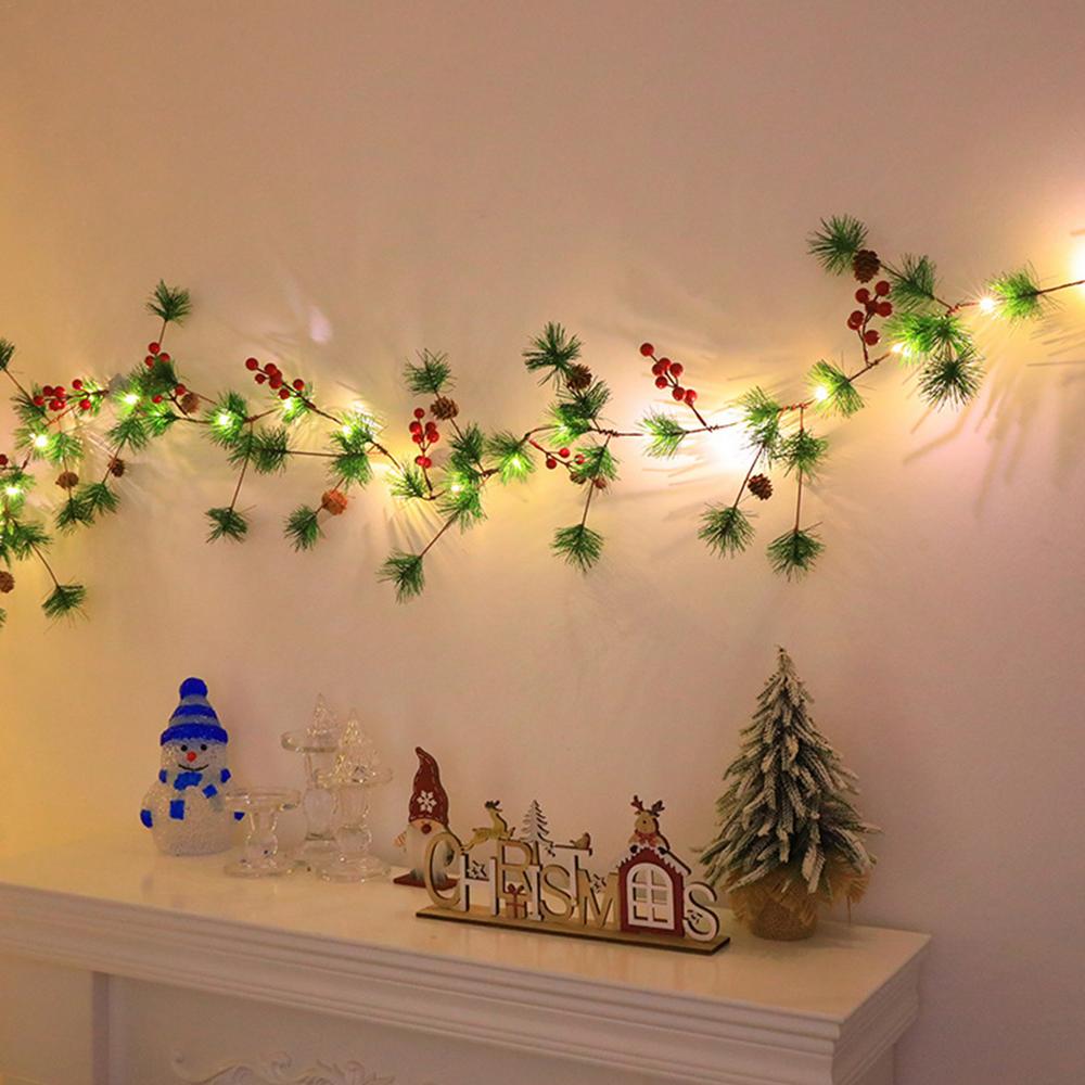 Christmas Pine Cone Light String Battery Operated Christmas Garland String Lights Christmas Garland Pine Cone String Light