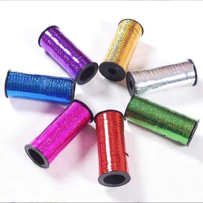 DIY Metallic Ribbon Gift Packing Tied Balloon Party Decoration Accessories Glitter Wrapping Crafts Laser Curling Ribbon Tapes