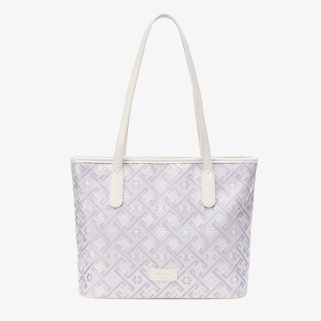 Portable Tote Bag, Spring And Summer Ethnic Style Commuting Big Bag, Fashionable And Large-Capacity Shoulder Women'S Commuting Bag