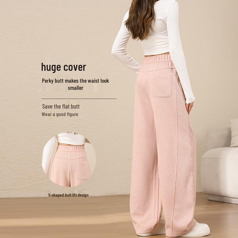 Women's High-Waist Drapey Wide-Leg Casual Trousers