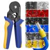 Haisstronica 1200-Piece Ferrule Crimping Tool Kit, Hexagonal, 0.25-5.26mm², Ratchet Crimping Pliers, Compact Crimping Sleeve Crimping Pliers, Electric