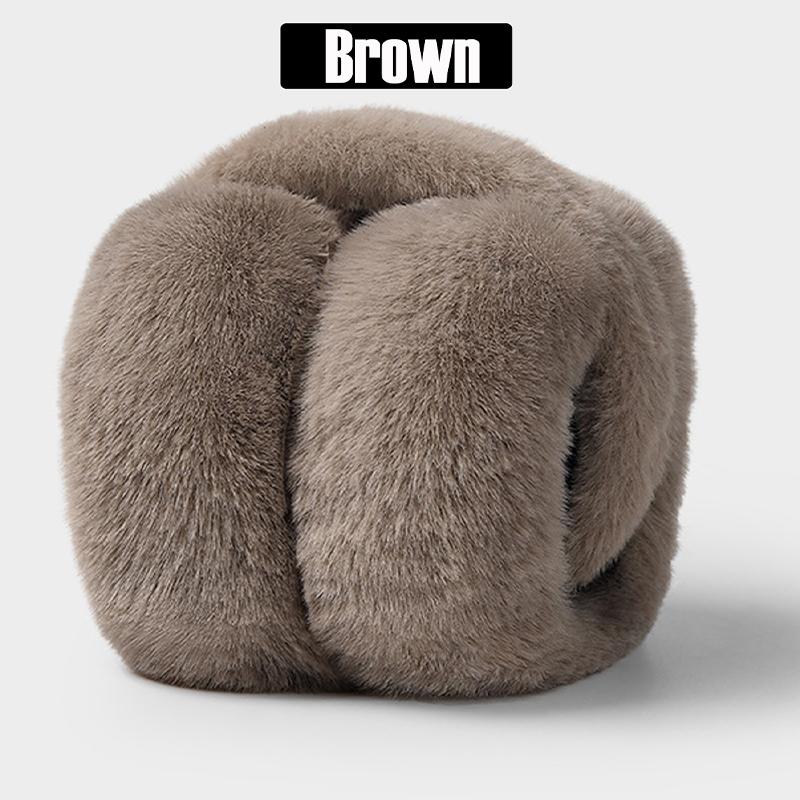 

6 цветов наушников однотонные мягкие плюшевые уши теплые зимние наушники женские мужские модные уличные наушники защитные наушники коричневый