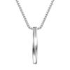 Unisex Trendy Titanium Steel Spiral Necklace with Hip-Hop Pendant