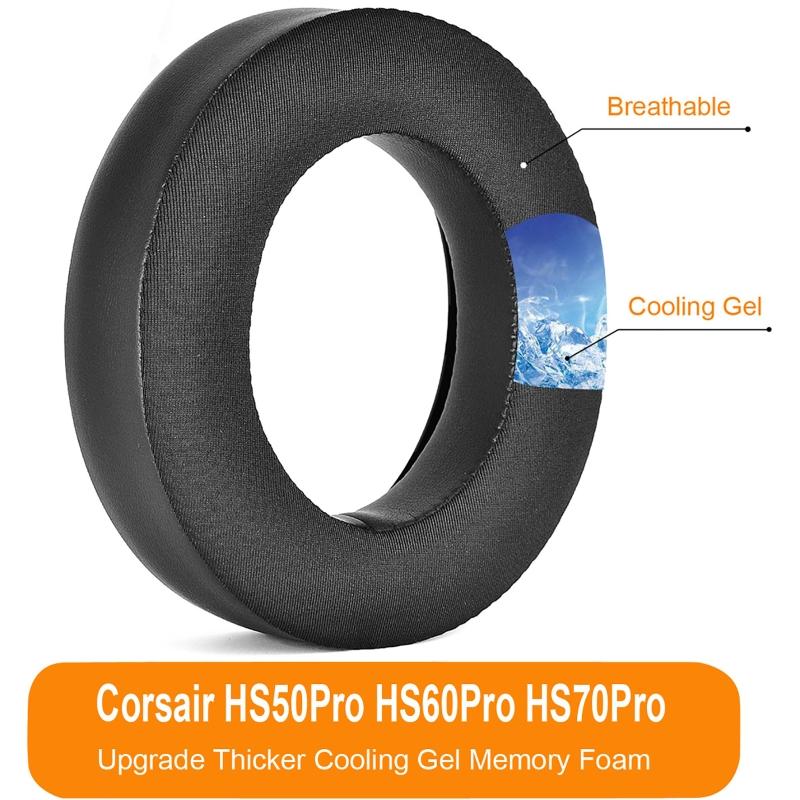 Replacement Earpads Pillow Ear Pads Foam Cushion Cover Cups Repair Parts for  HS50 HS60 HS70  Gaming Headset
