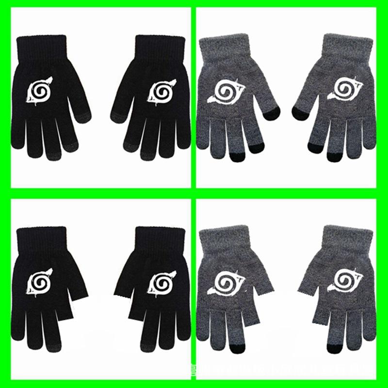 One Piece, Luffy, Chopper, Zolona Mero, Anime Online Game Peripheral Gloves, Gray Full-finger Autumn and Winter Warm and Cold Protection