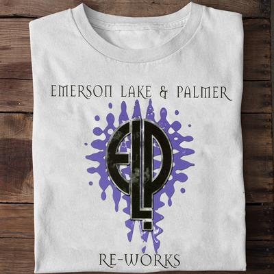 Elp Emerson Lake and Palmer Re-Works Kurzarm Weißes T-Shirt OM270 Unisex T-Shirt