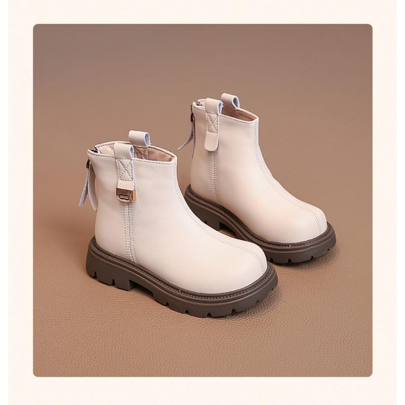 Kids Girls Fashion Soft Leather Ankle Martin Boots Casual Short Boots