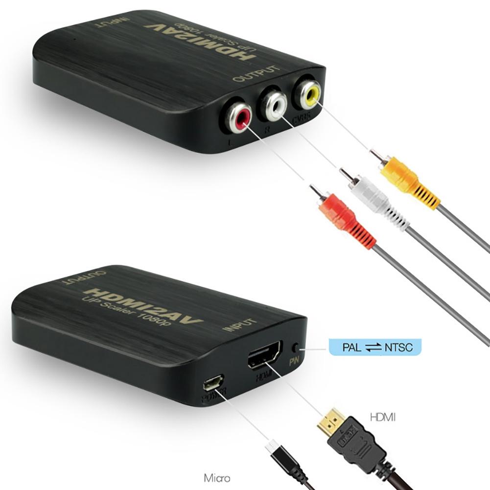 ACASIS Adaptador Conversor de Cabo HDMI para AV Transmissão de Dados de Vídeo HD 720P 1080P