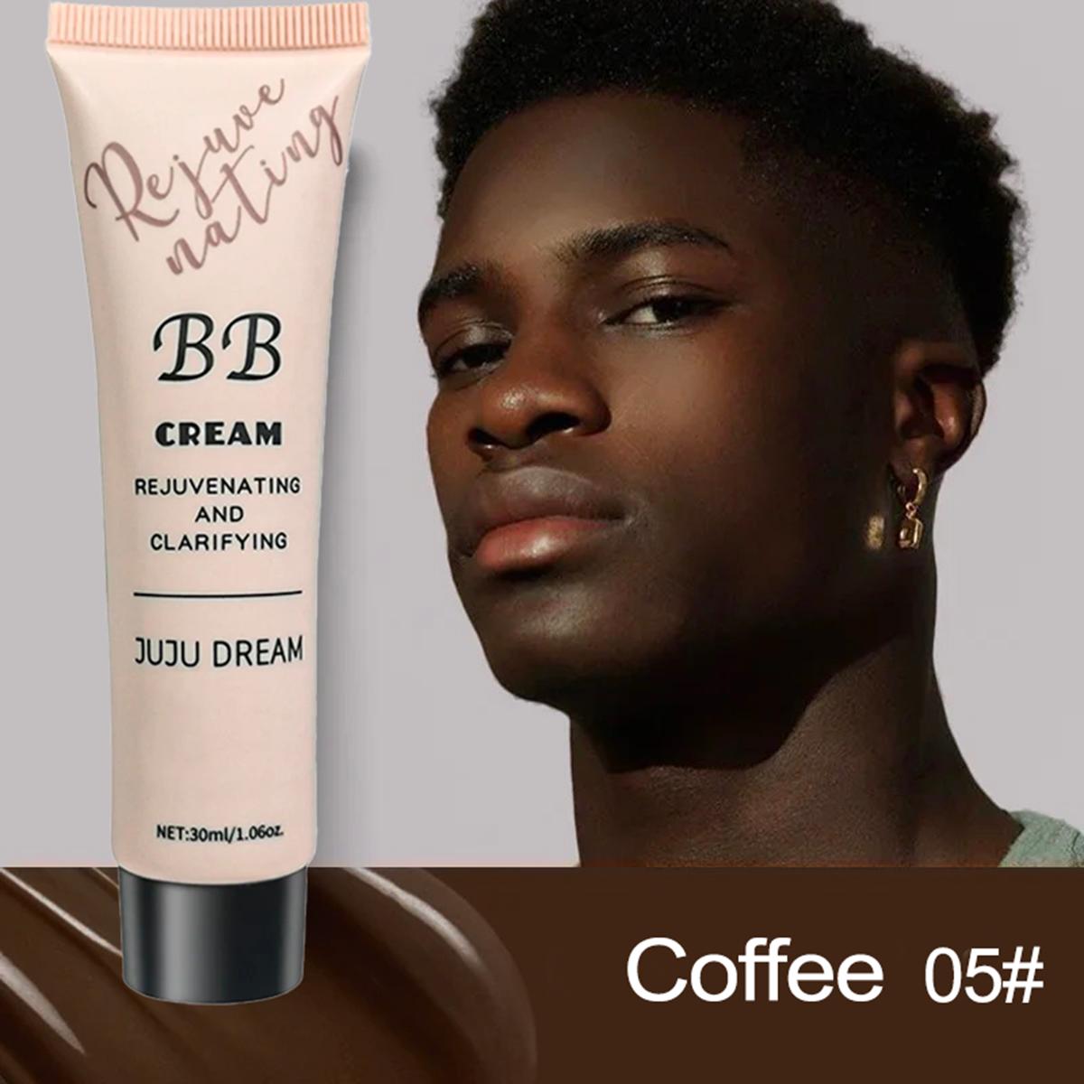 BB Cream voor Mannen – Volledige Dekking, Waterdicht, Langhoudend, Natuurlijke Matte Finish, Gecertificeerd, Huidvriendelijk, Snelle Basis voor Alle Looks brown