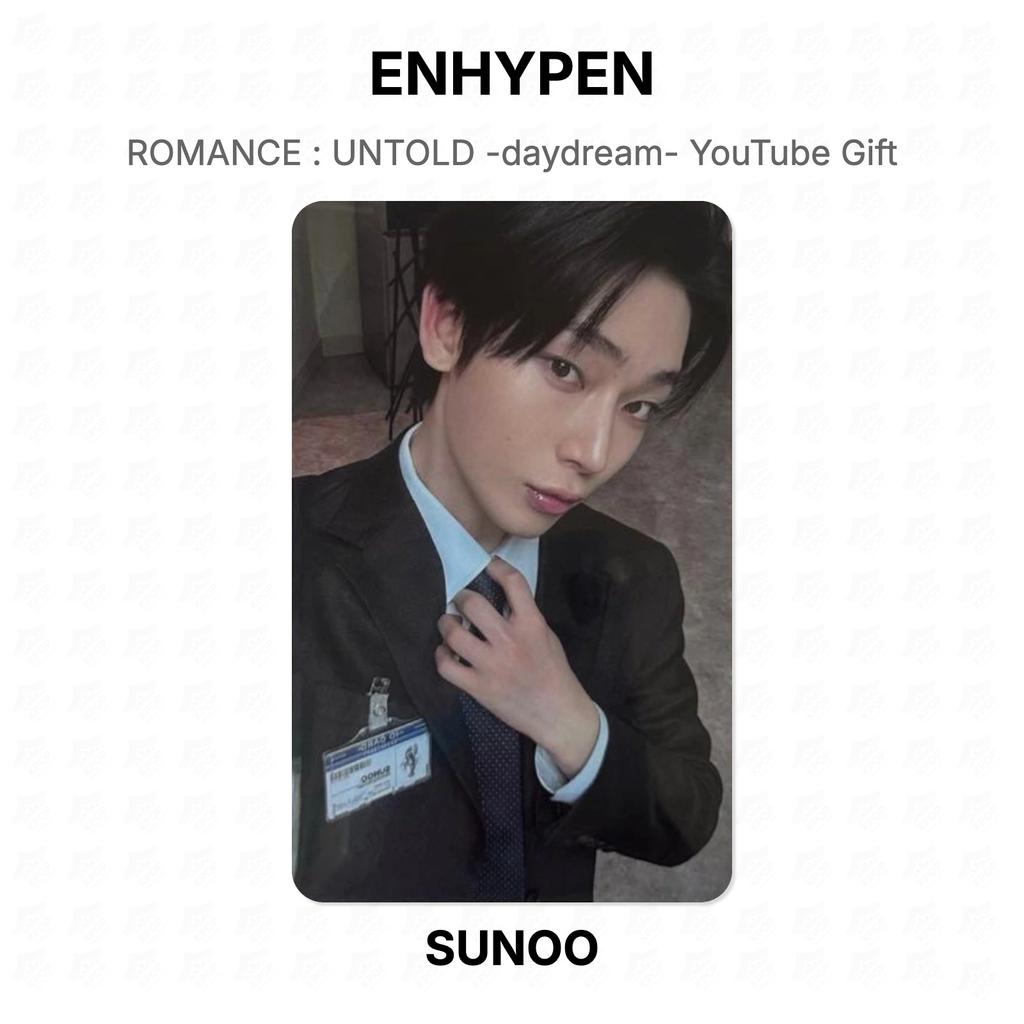 ENHYPEN ROMANCE : UNTOLD -daydream- YouTube Gift Official Photocard