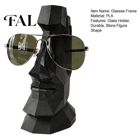 Gift for Glasses Collector Hand Carved Eyeglass Holder, 3D Printed Nose Shaped Stand, Unique Modern Office Decoration Decorative Display Rack,
