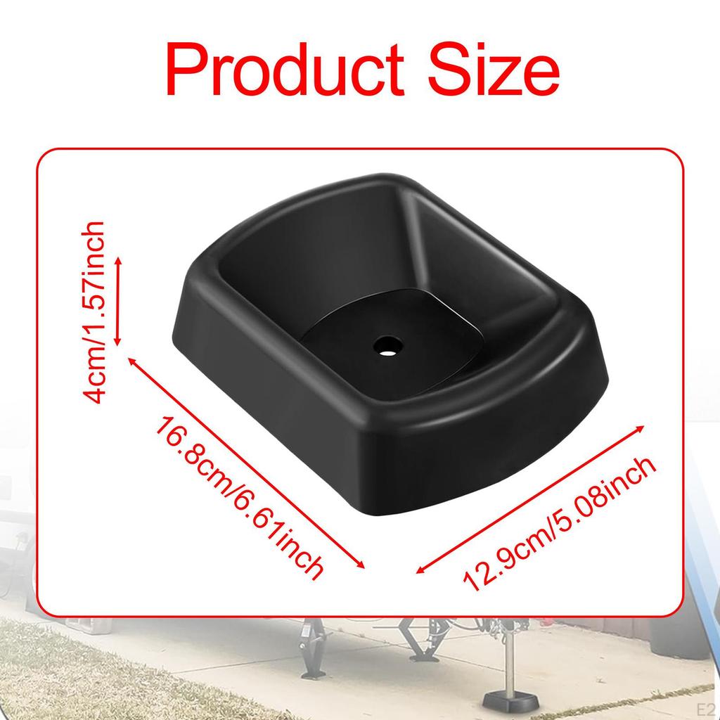 Jack Wheel Chock Rubber Caster Dock Heavy Duty for Trailer RV