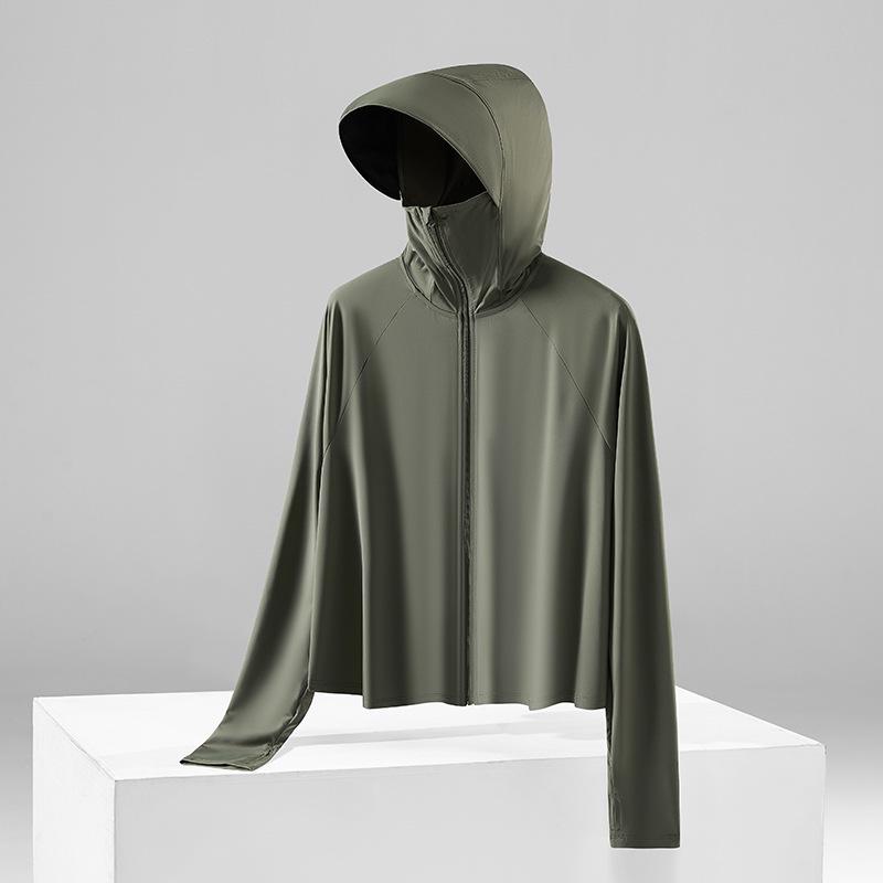 Ice Silk Anti-UV Sun Protection Shawl for Women - Black Brim