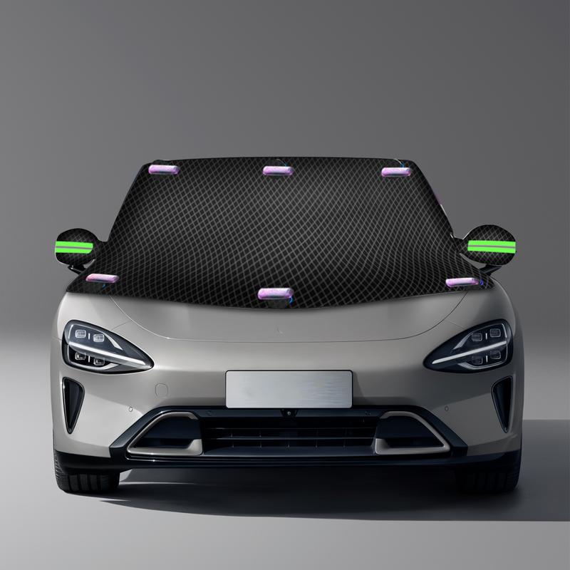 Car Frost Windshield Cover Magnetic Oxford Windshield Frost Cover Waterproof Vehicle Snow Guard Protection Snow Ice Sun Antifree