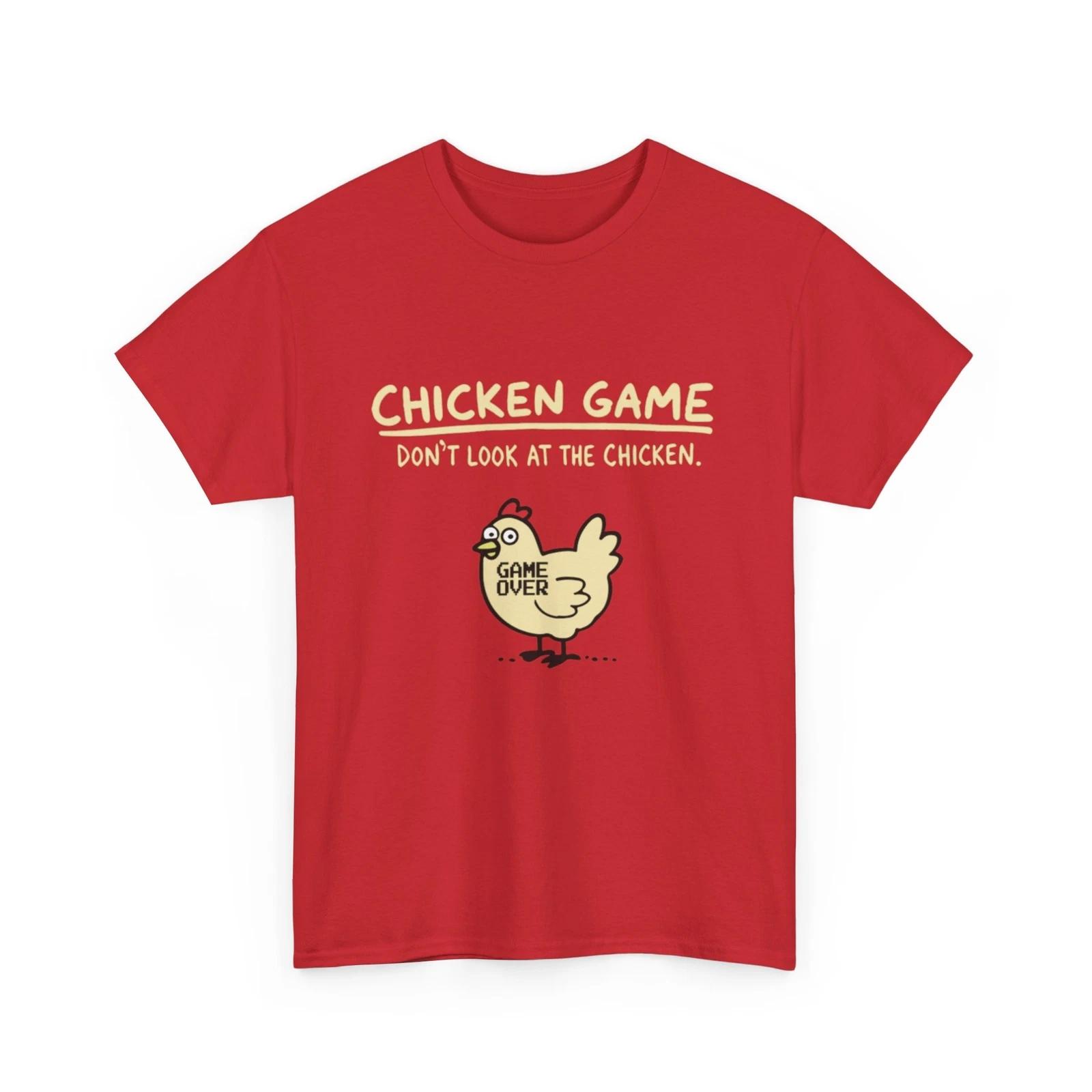 Chicken Game - Don t look at he chicken - Game Over Shirt L