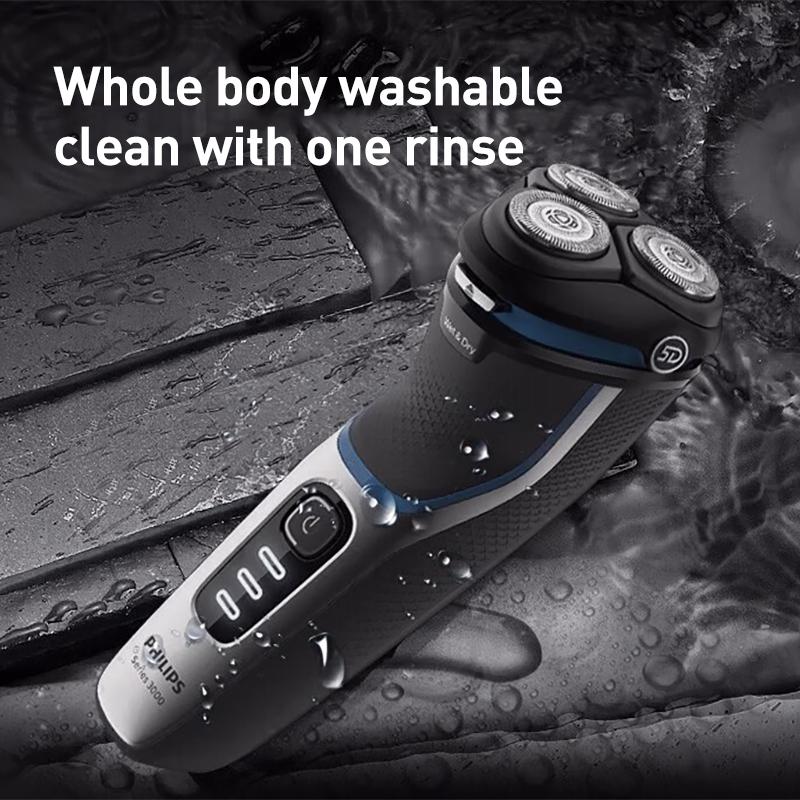 Philips Rasierer S3216/12 Elektrischer Rasierer Dynamischer Motor passt die Leistung automatisch an, um Ziepen zu reduzieren für eine komfortablere Rasur