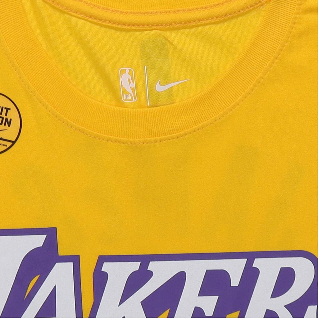 Nike NBA City Edition Jersey 2019-2020 Season, Los Angeles Lakers LeBron James No. 23 T-Shirt Men Tops Yellow BV8796-705