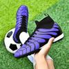 Soccer Shoes Men's Large Size Football Boots 35-45 Men's/Children's High Top Short Spikes Outdoor Anti-slip Football Boots