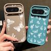 For Google Pixel 9 8 Pro Xl 8a Shockproof Line Butterfly Pattern Silicone Soft Lens Protection Solid Color Anti-Fall Matte Phone Case Cover