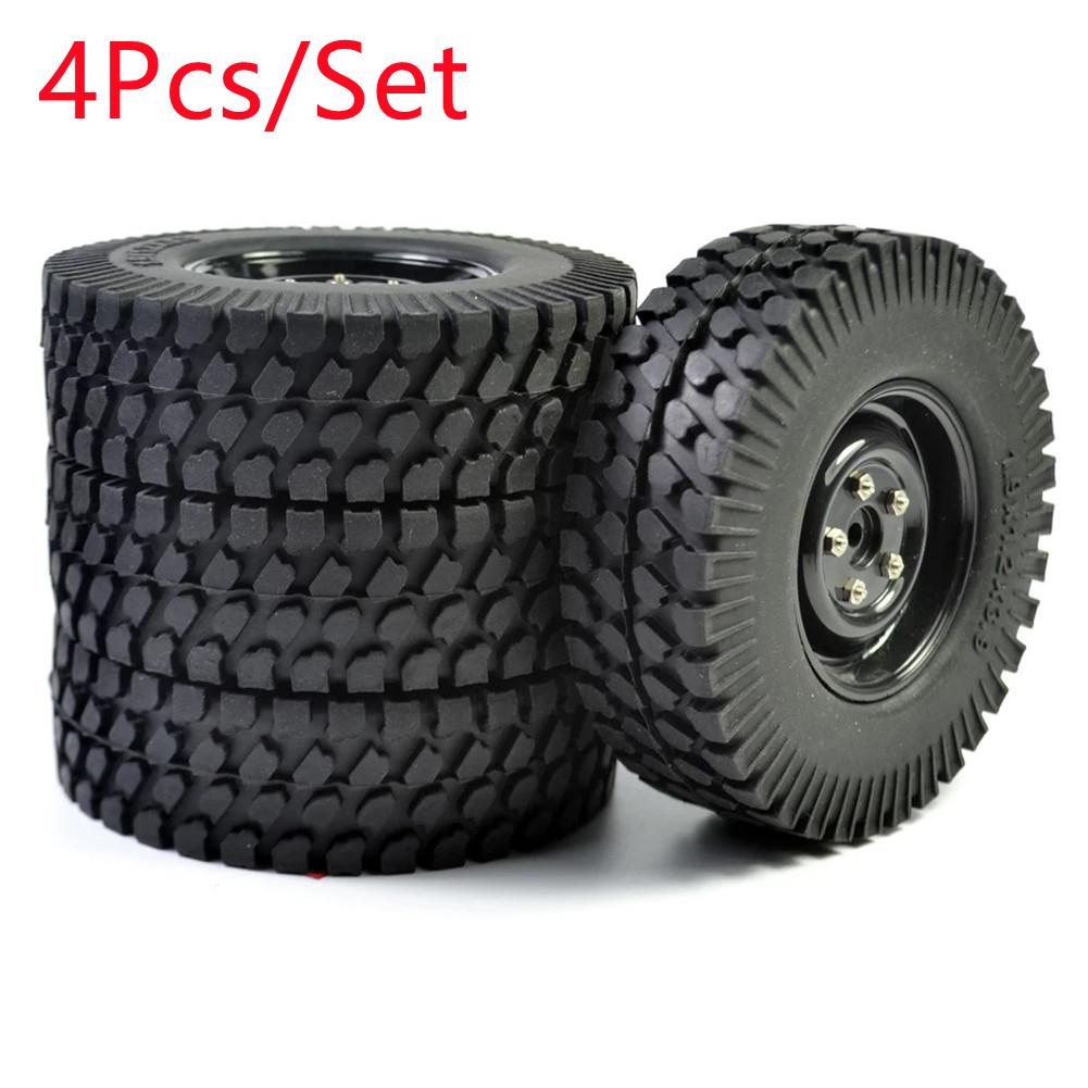 

4pcs Diameter 3.86 inch Rubber Tires Beadlock Wheels Rims for Axial SCX10 for TAMIYA CC01 RC4WD D90 1/10 RC Crawler Car United States