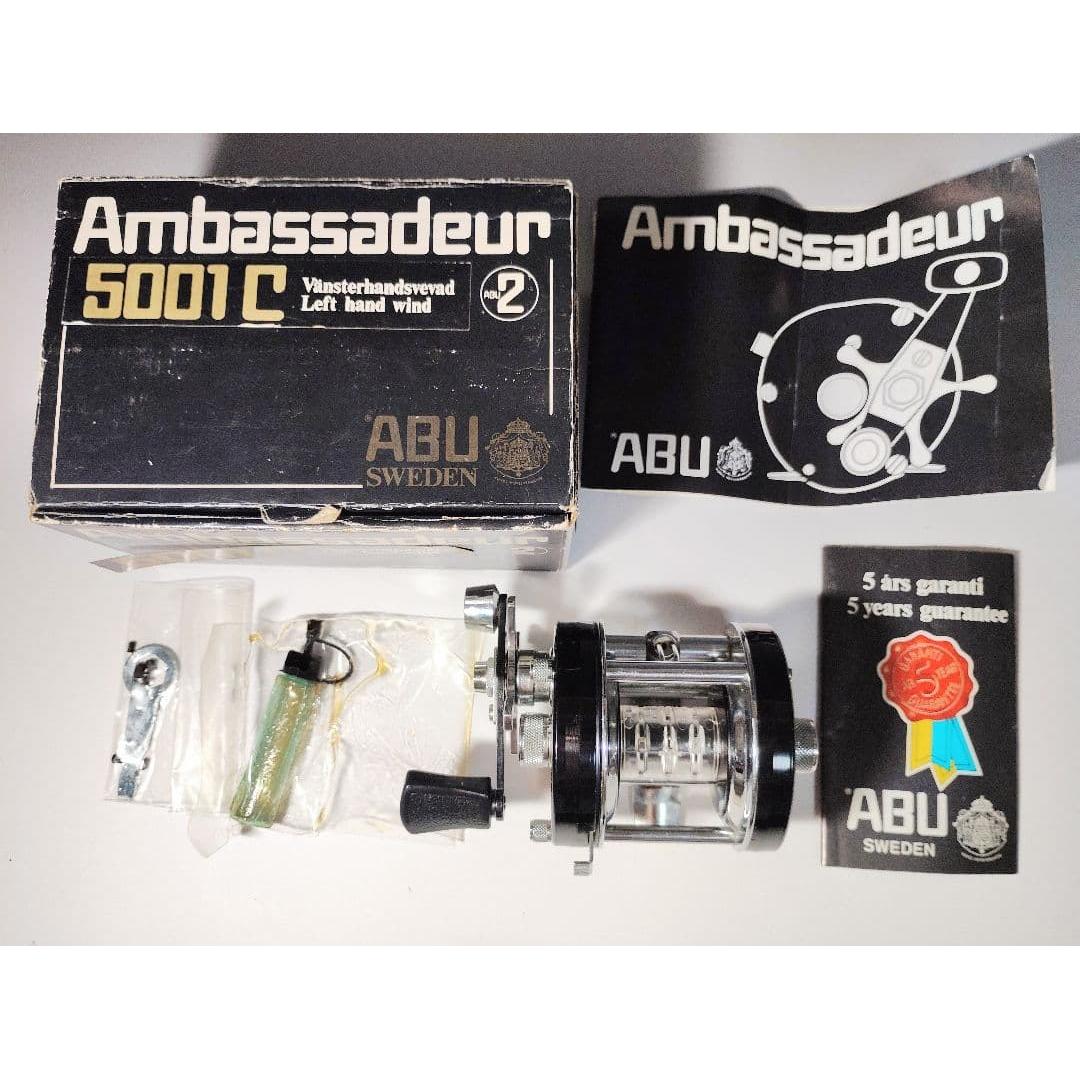 Used Good condition, with boxAbu Abu Garcia Ambassador 5001C left-handed