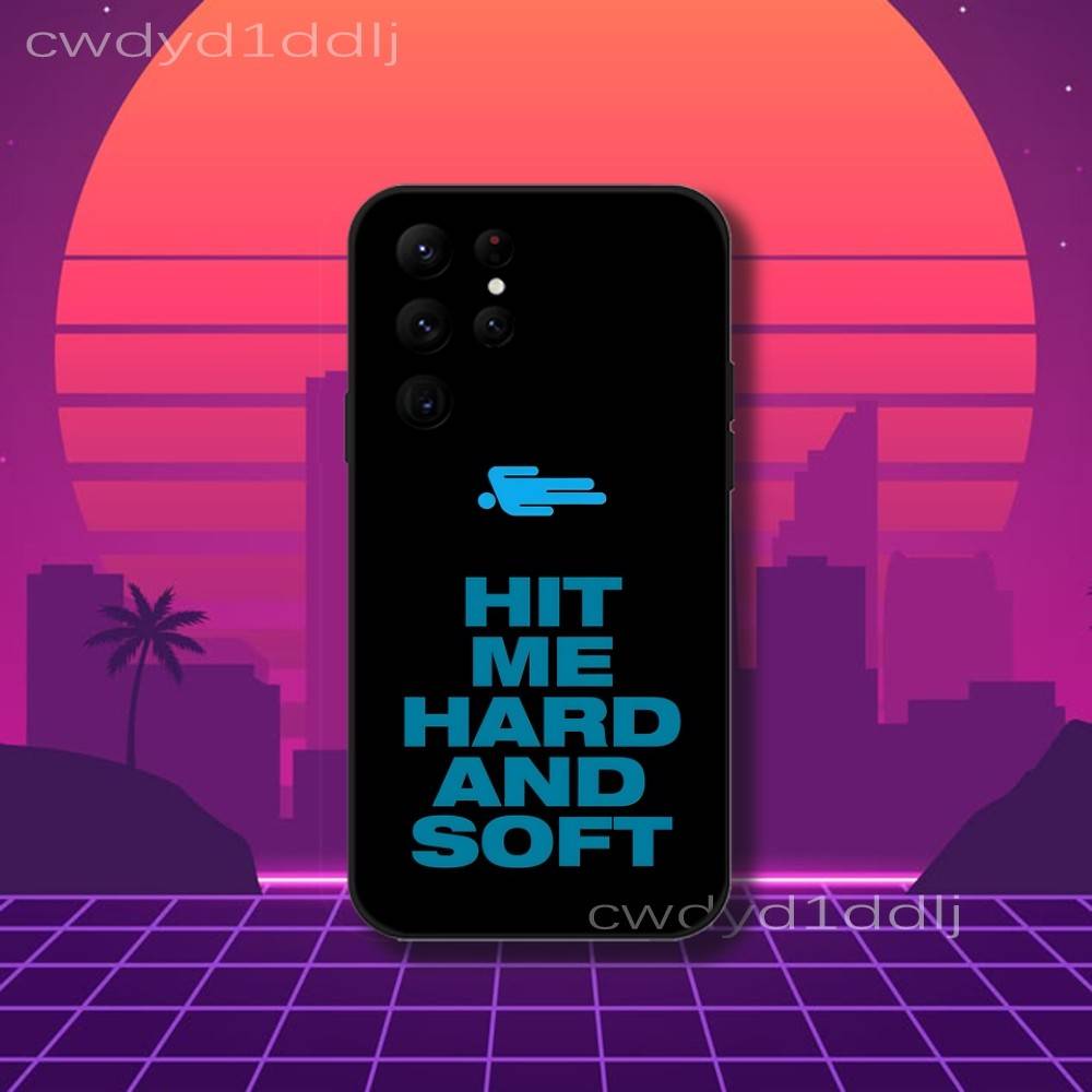 B-Billie-S HIT ME HARD AND SOFT Phone Case For Samsung S10,S21,FE,S21 ,S26,S25,S24,S23,Ultra,S9,S22,Plus Black Shell Cover