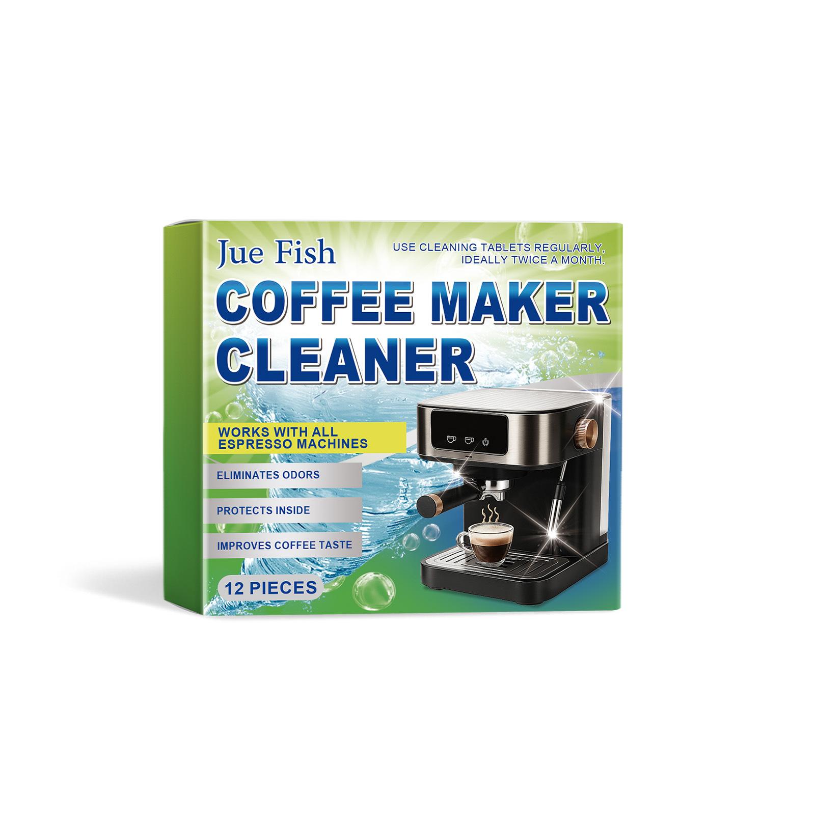 12Tablets Coffee Machine Cleaning Tablets,Coffee Machine Descaling Agent Fast Stain/Dirt Cleaning, Filter Maintenance Tablets 1pcs