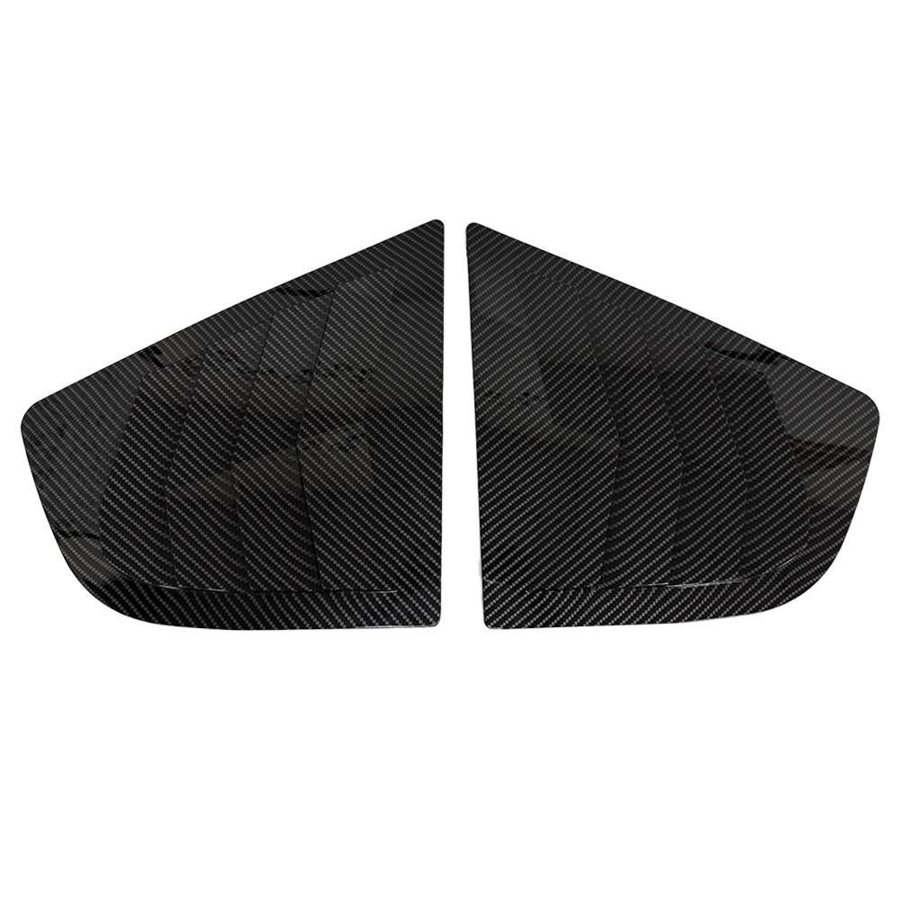 For Honda Fit Jazz 2009 2010 2011-2013 ABS Plastic Rear Window Quarter Louver Cover Side Vent Trim Car Adhesive Accessories