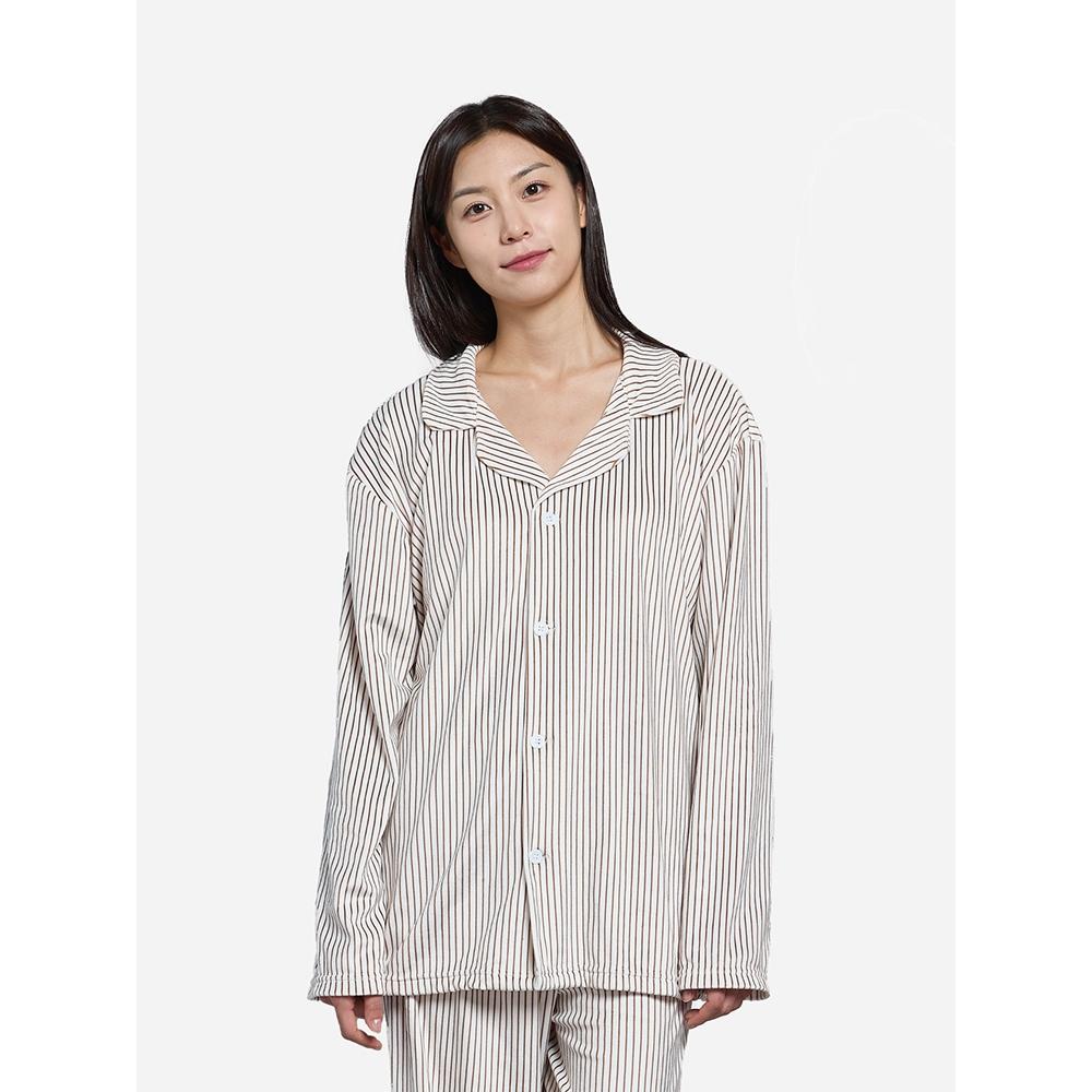 

Daiso [публичный] Мягкий спандекс Пижамный топ M Коричневый