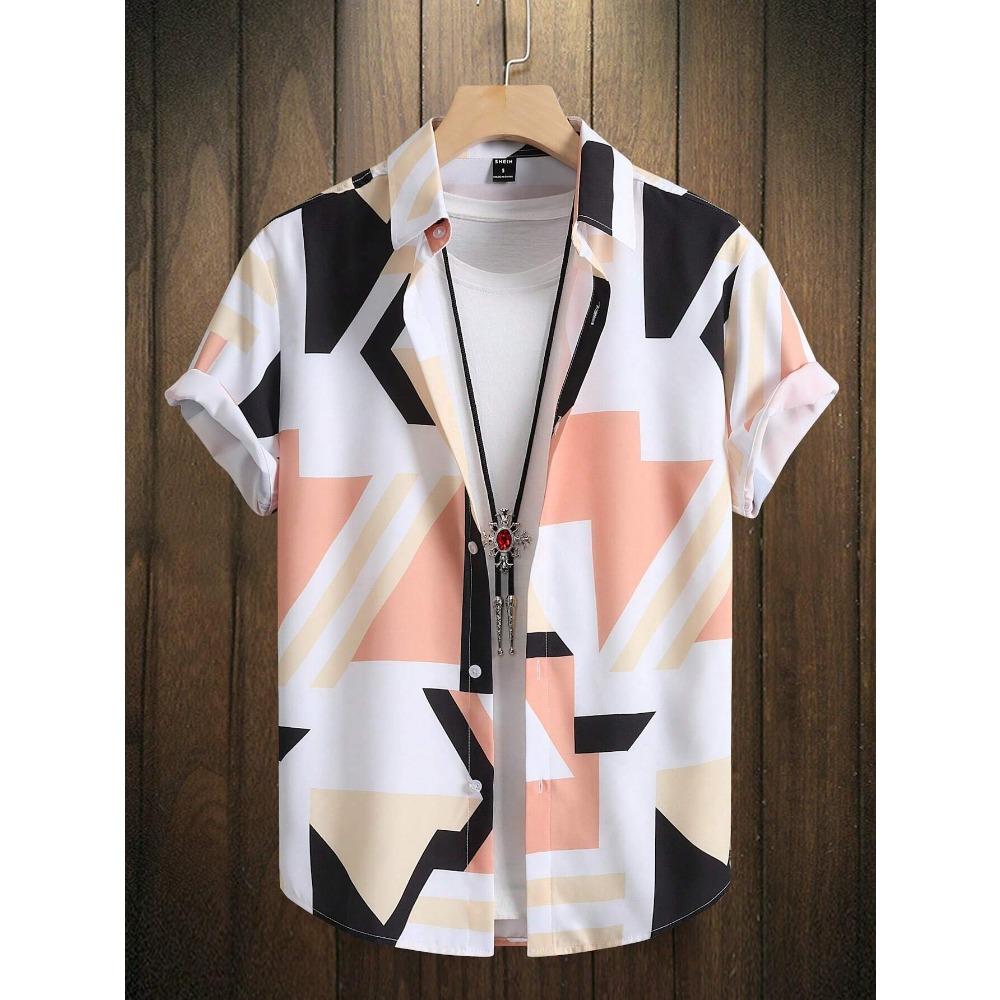Manfinity Hypemode Men Geo Print Shirt Without Tee