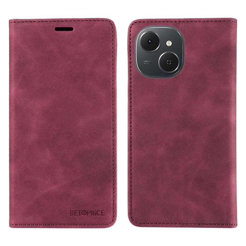 For TECNO Spark 40C Case BETOPNICE Magnetic Closure RFID Blocking Wallet Stand Leather Phone Cover