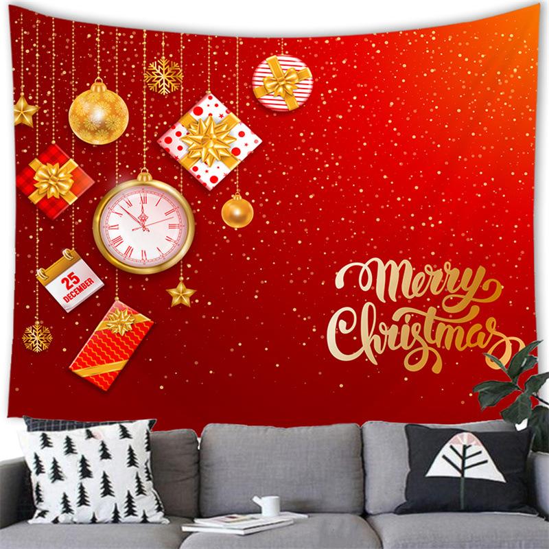 

С Рождеством мультфильм снеговик трансграничный гобелен настенный 100x75cm