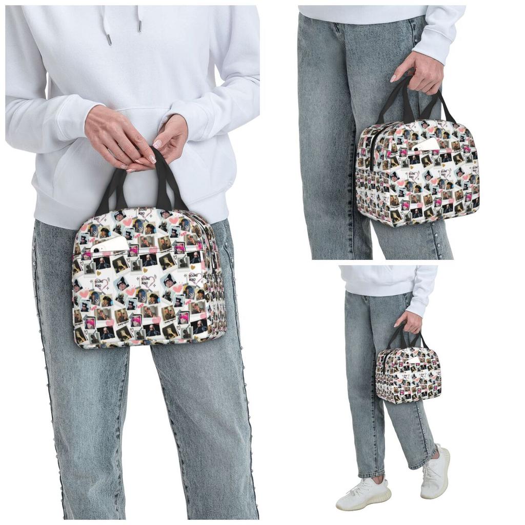 Collage Of Young Miko Insulated Lunch Bag for Kids School Cooler Thermal Food Box Tote Portable Lunch Boxes Container