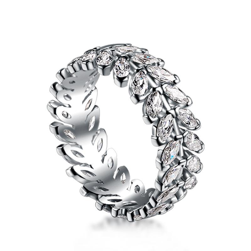 

Танцизное женское классическое кольцо из стерлингового серебра 925 пробы с цирконом, женские ювелирные изделия, свадебное обещание, подарок для вечеринки 6